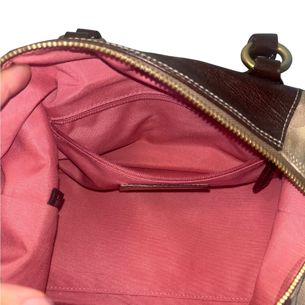 Coach Madison Op Art C Signature Satchel Bag - Picture 9 of 11